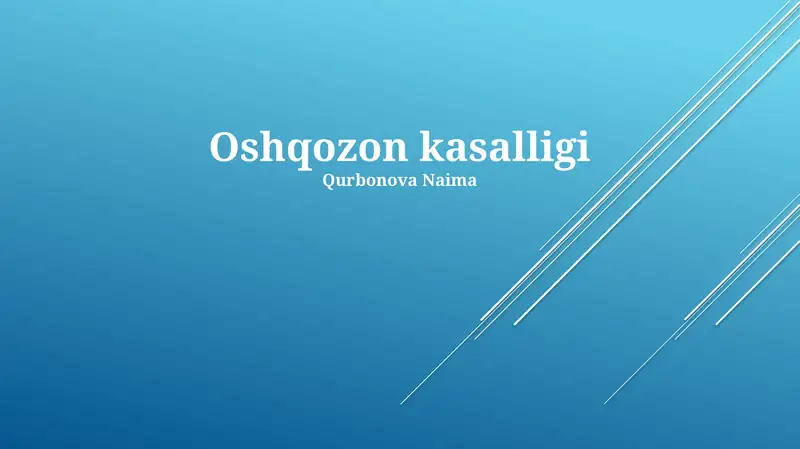 Oshqozon kasalligi