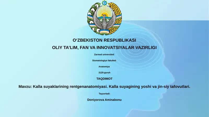 Kalla suyaklarining rentgenanatomiyasi