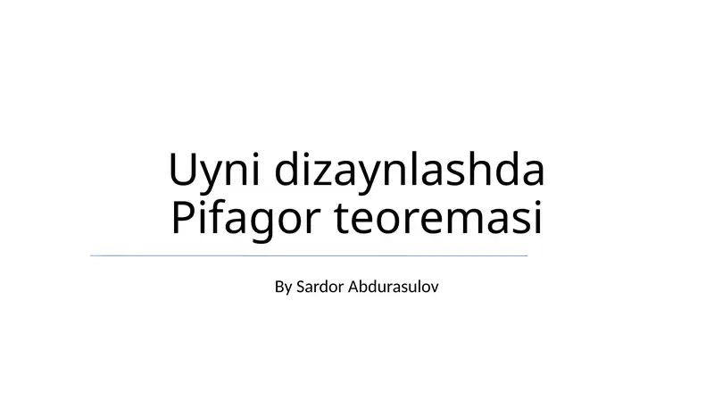 Pifagor teoremasi