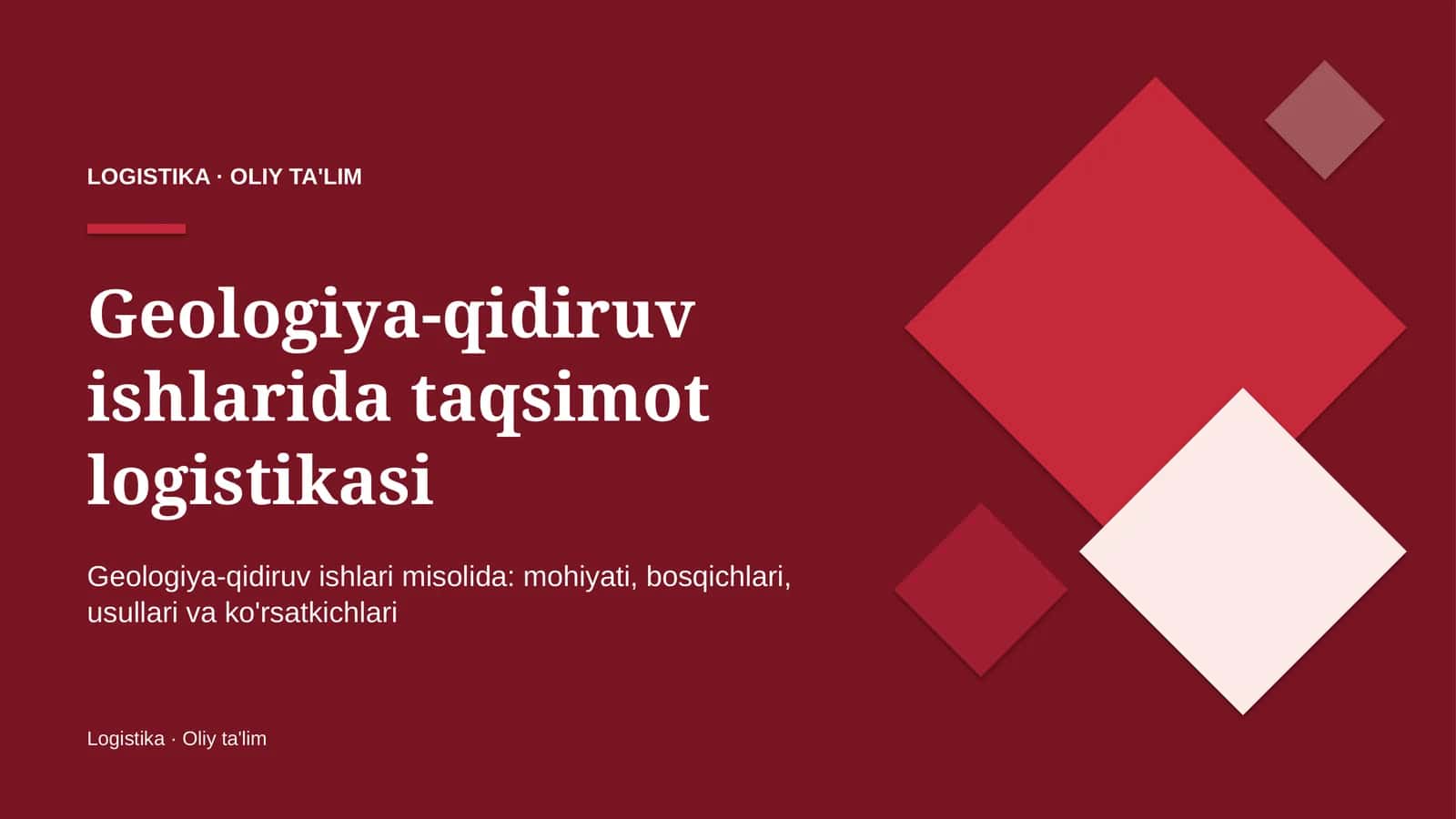 geologiya qidiruv ishlarida taqsimot logistikasi 3452
