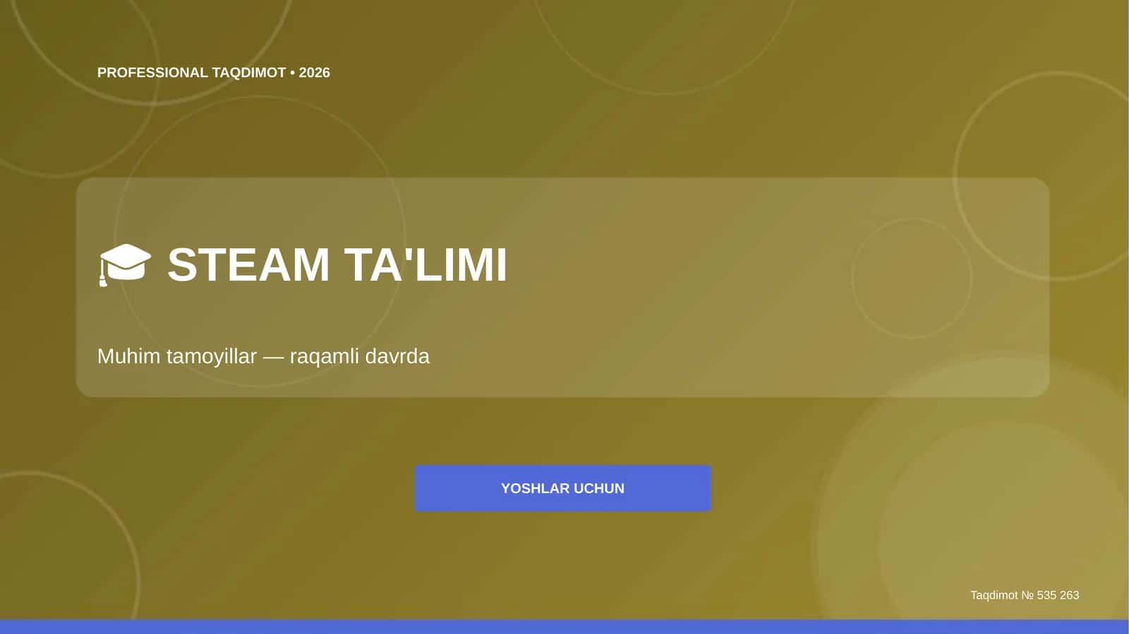 PROFESSIONAL TAQDIMOT • 2026