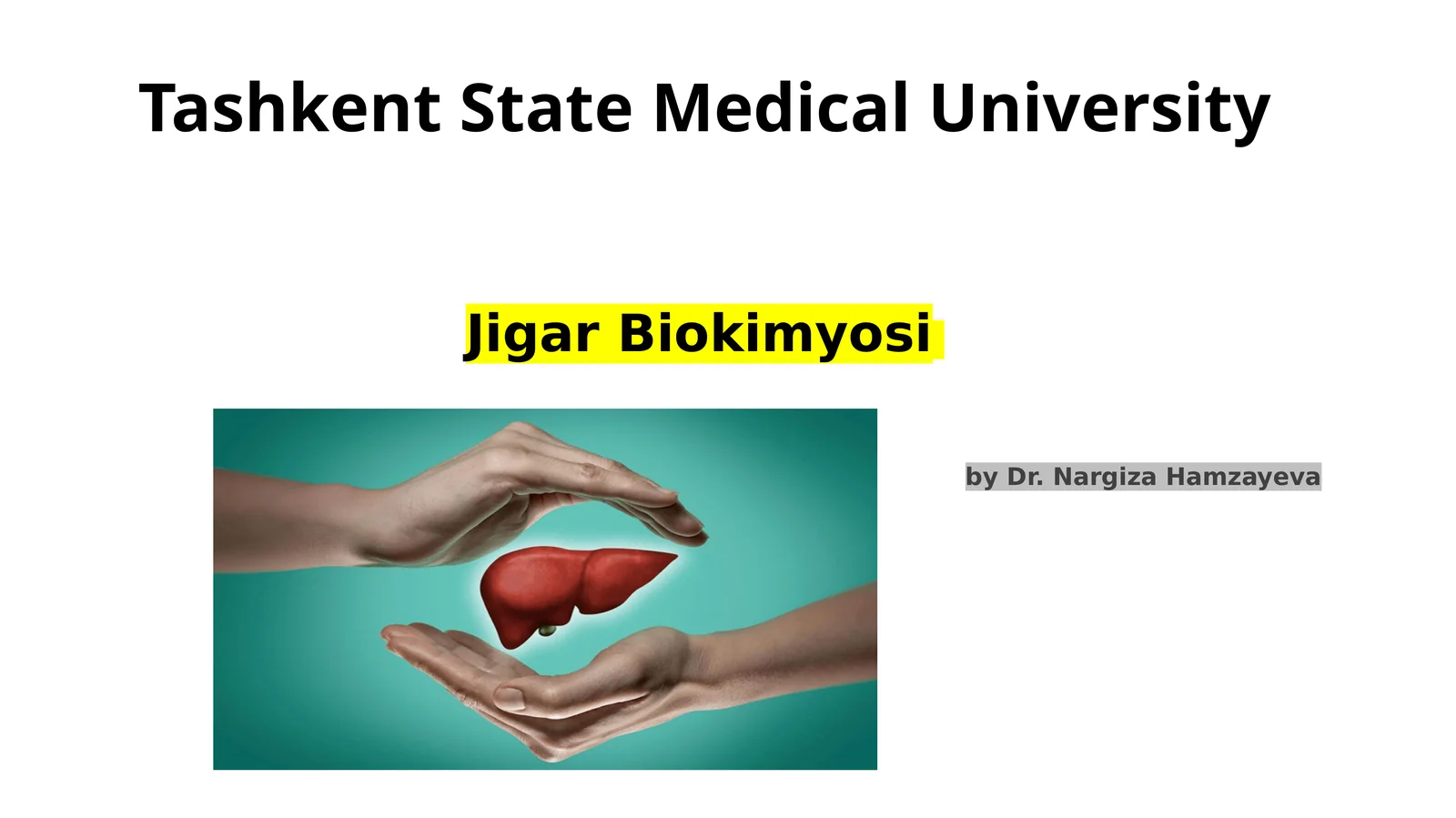 Jigar Biokimyosi