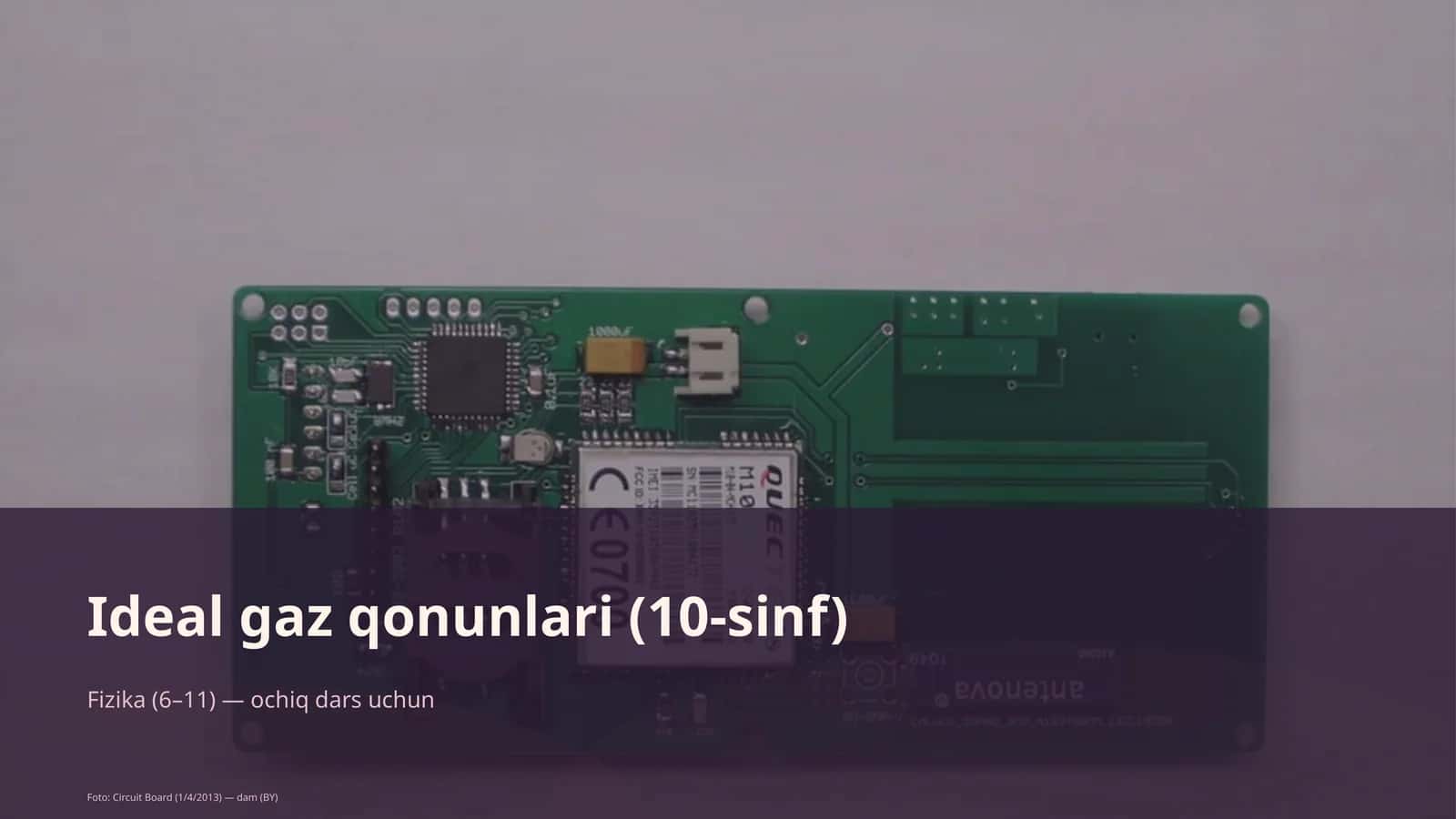 Ideal gaz qonunlari (10-sinf)