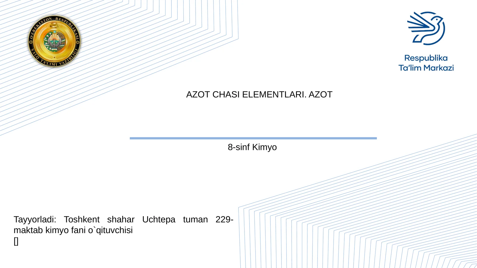 AZOT CHASI ELEMENTLARI