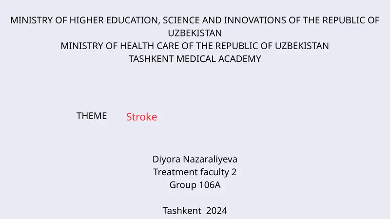 Stroke