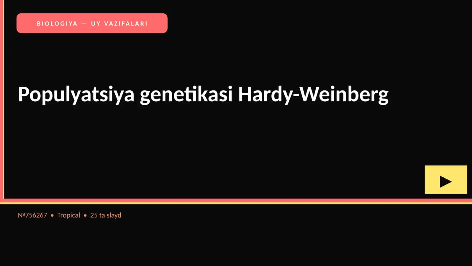 Populyatsiya genetikasi Hardy-Weinberg