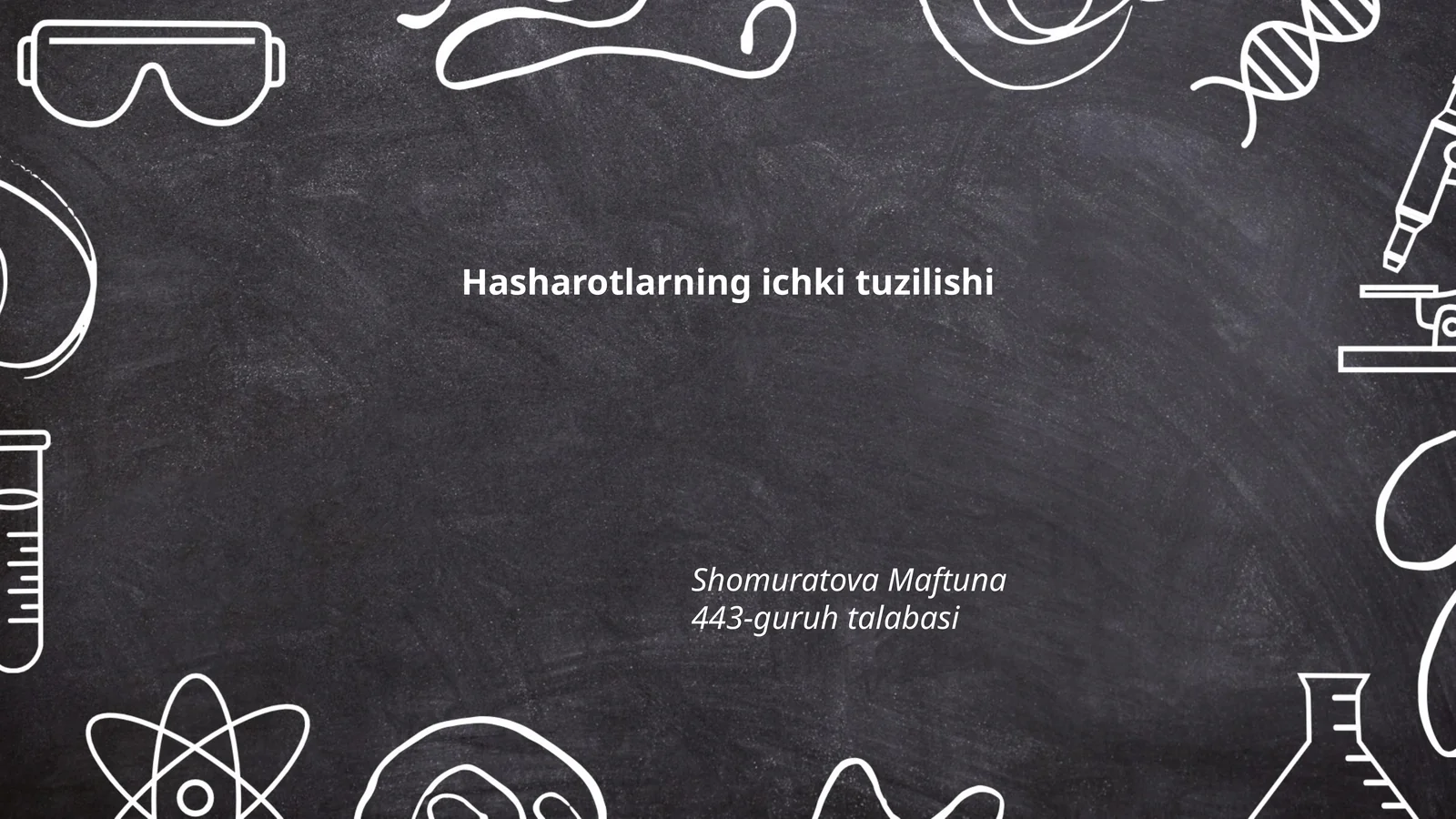 Hasharotlarning ichki tuzilishi