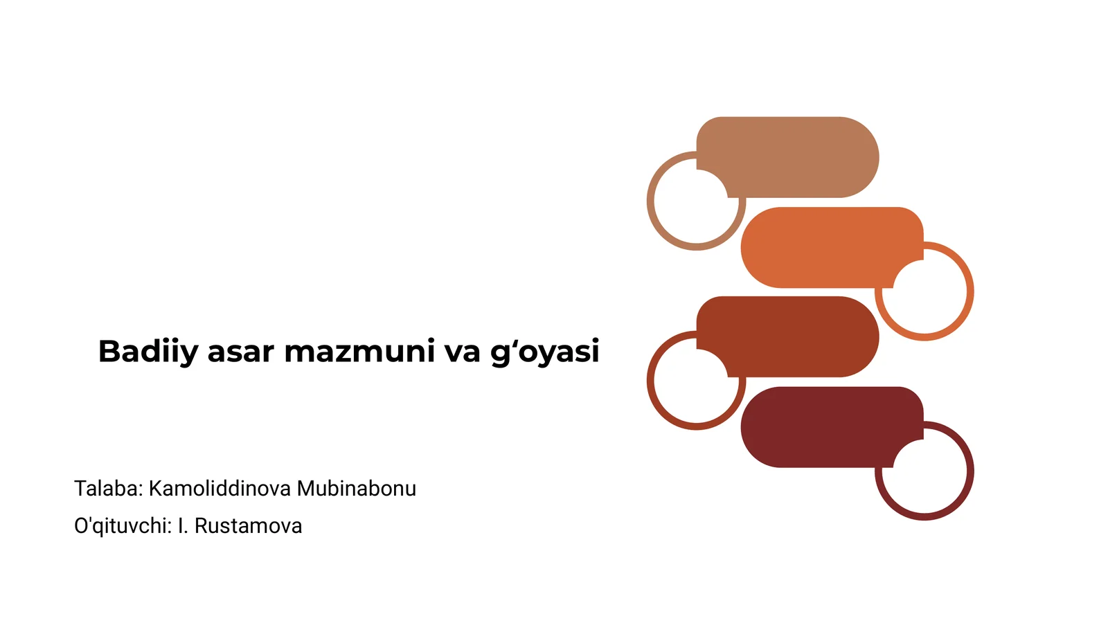 Badiiy asar mazmuni va gʻoyasi