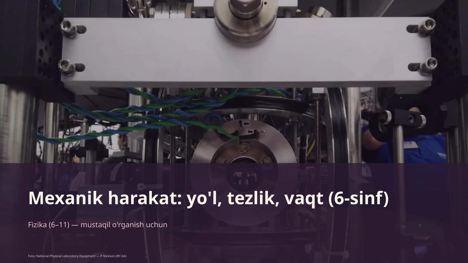 Mexanik harakat: yo'l, tezlik, vaqt (6-sinf)