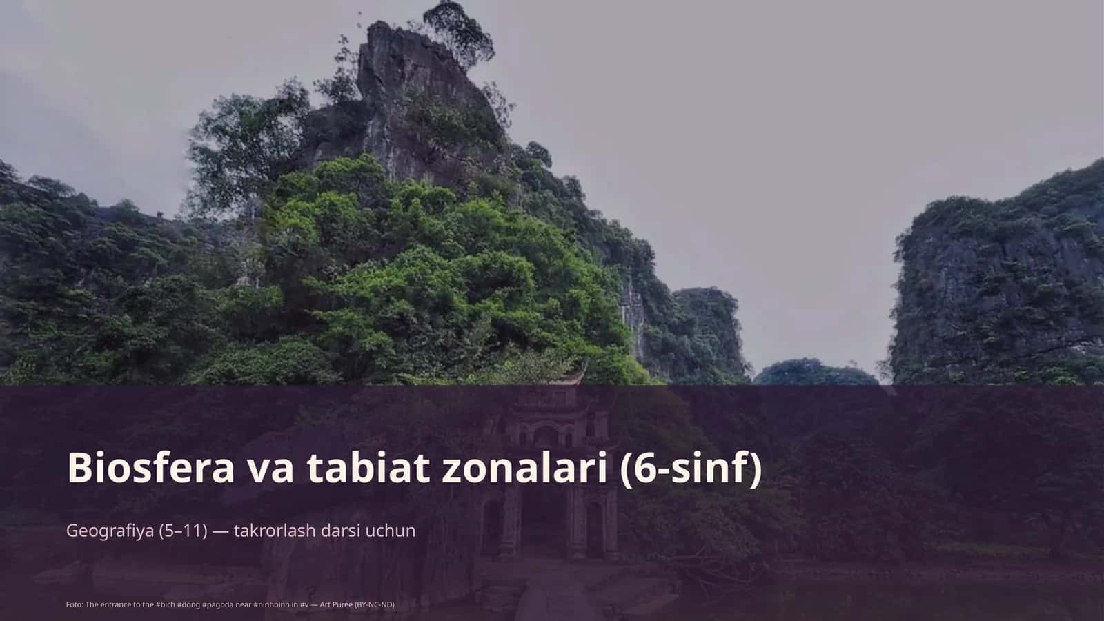 Biosfera va tabiat zonalari (6-sinf)