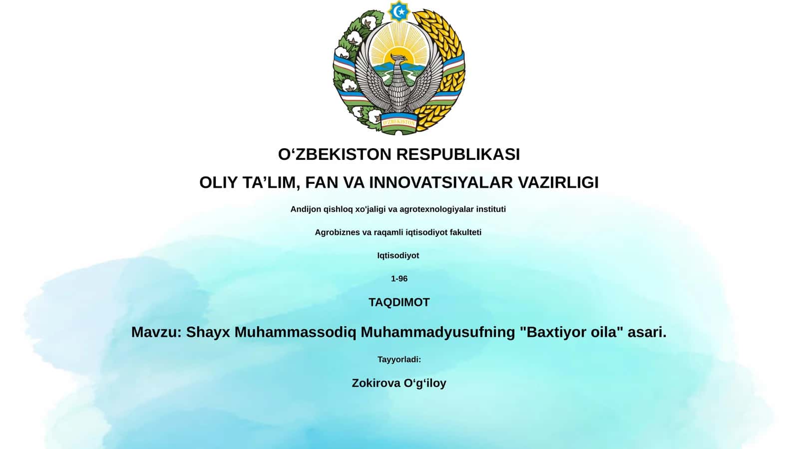 Baxtiyor oila