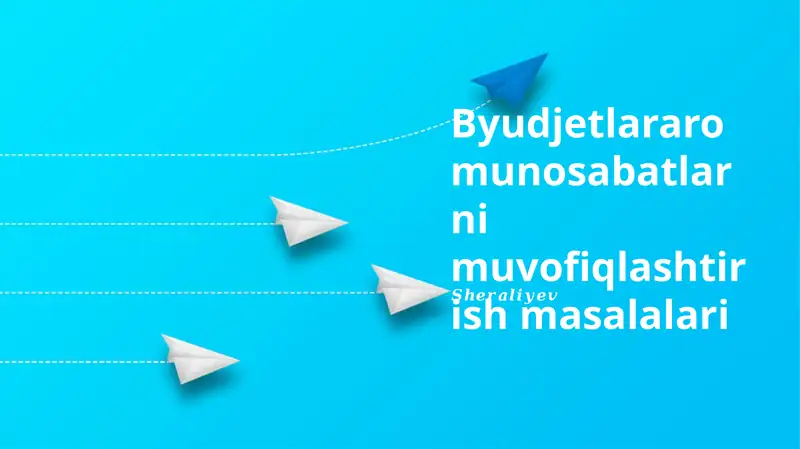 Byudjetlararo munosabatlarni muvofiqlashtirish masalalari