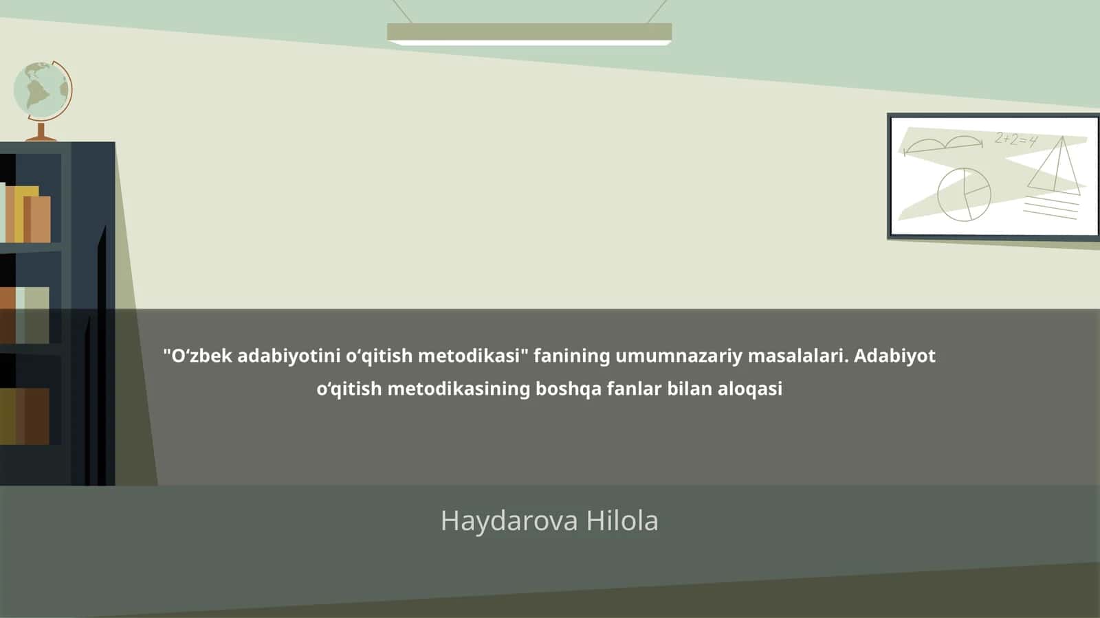 O‘zbek adabiyotini oʻqitish metodikasi