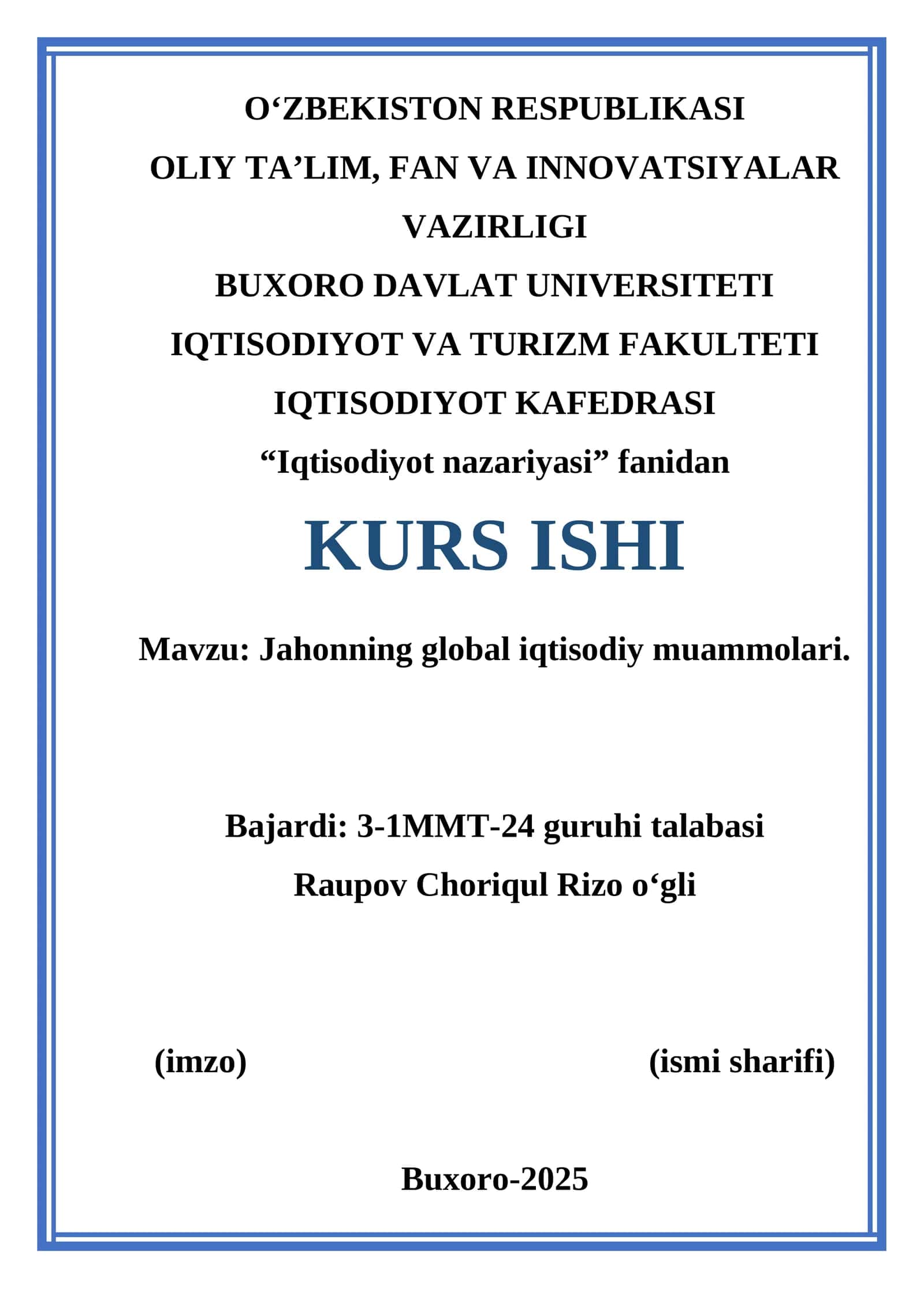 KURS ISHI