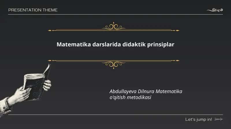 Aniq va ravshanlik prinsipi matematika darslarida