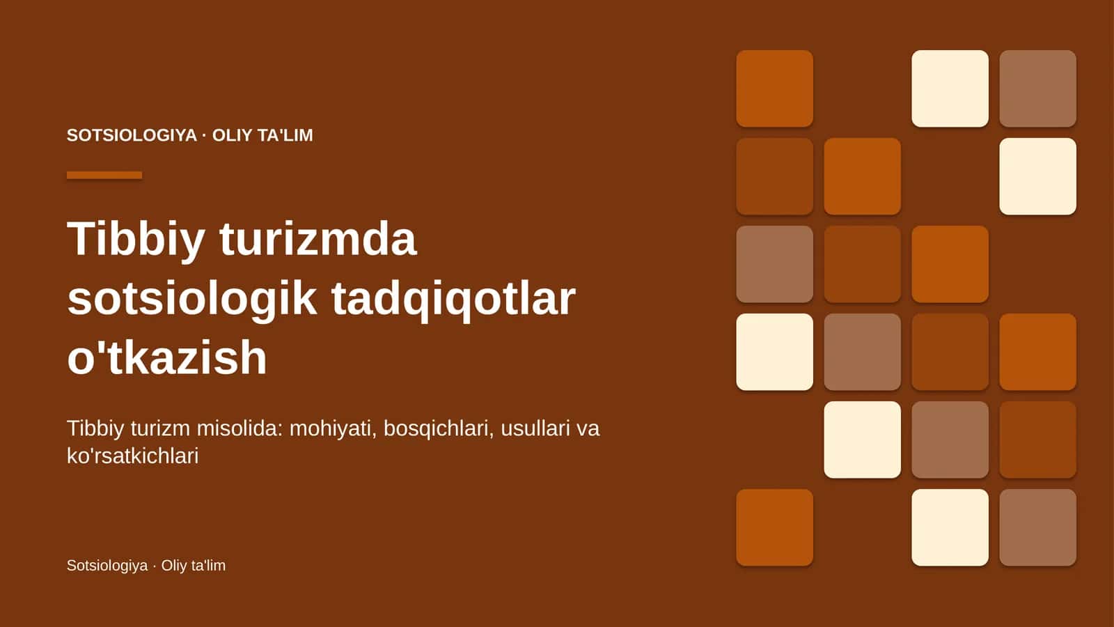 tibbiy turizmda sotsiologik tadqiqotlar o'tkazish 7531