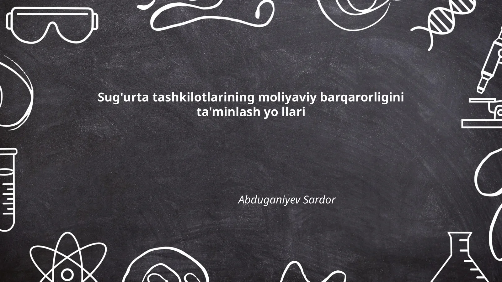 Sug'urta tashkilotlarining moliyaviy barqarorligini ta'minlash yo llari