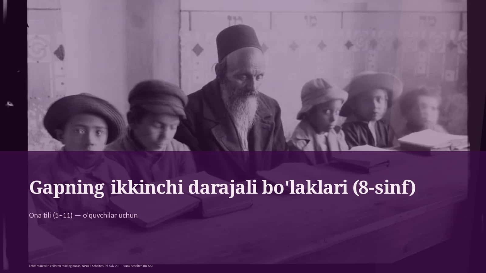 Gapning ikkinchi darajali bo'laklari (8-sinf)