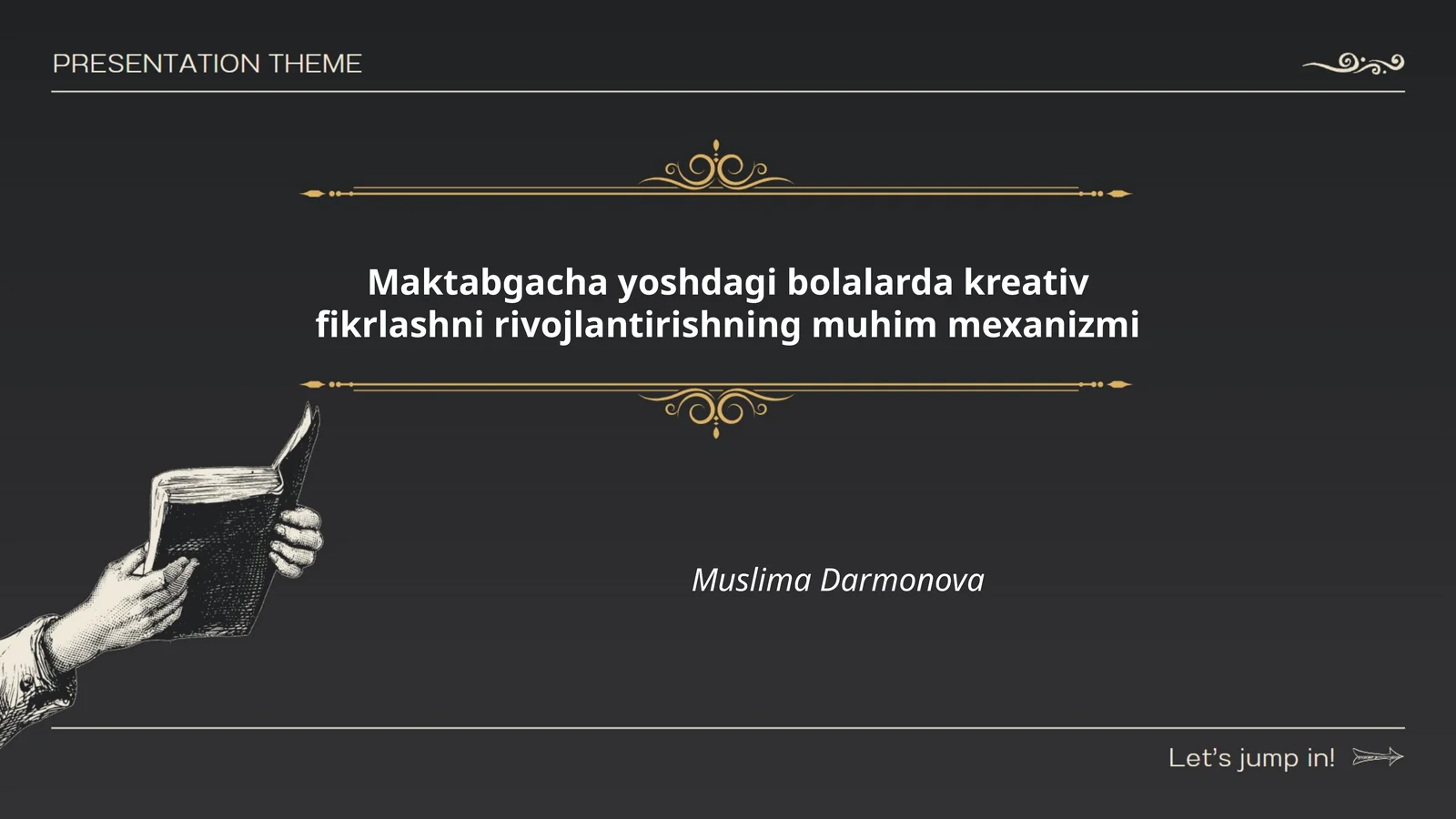 Maktabgacha yoshdagi bolalarda kreativ fikrlashni rivojlantirishning muhim mexanizmi