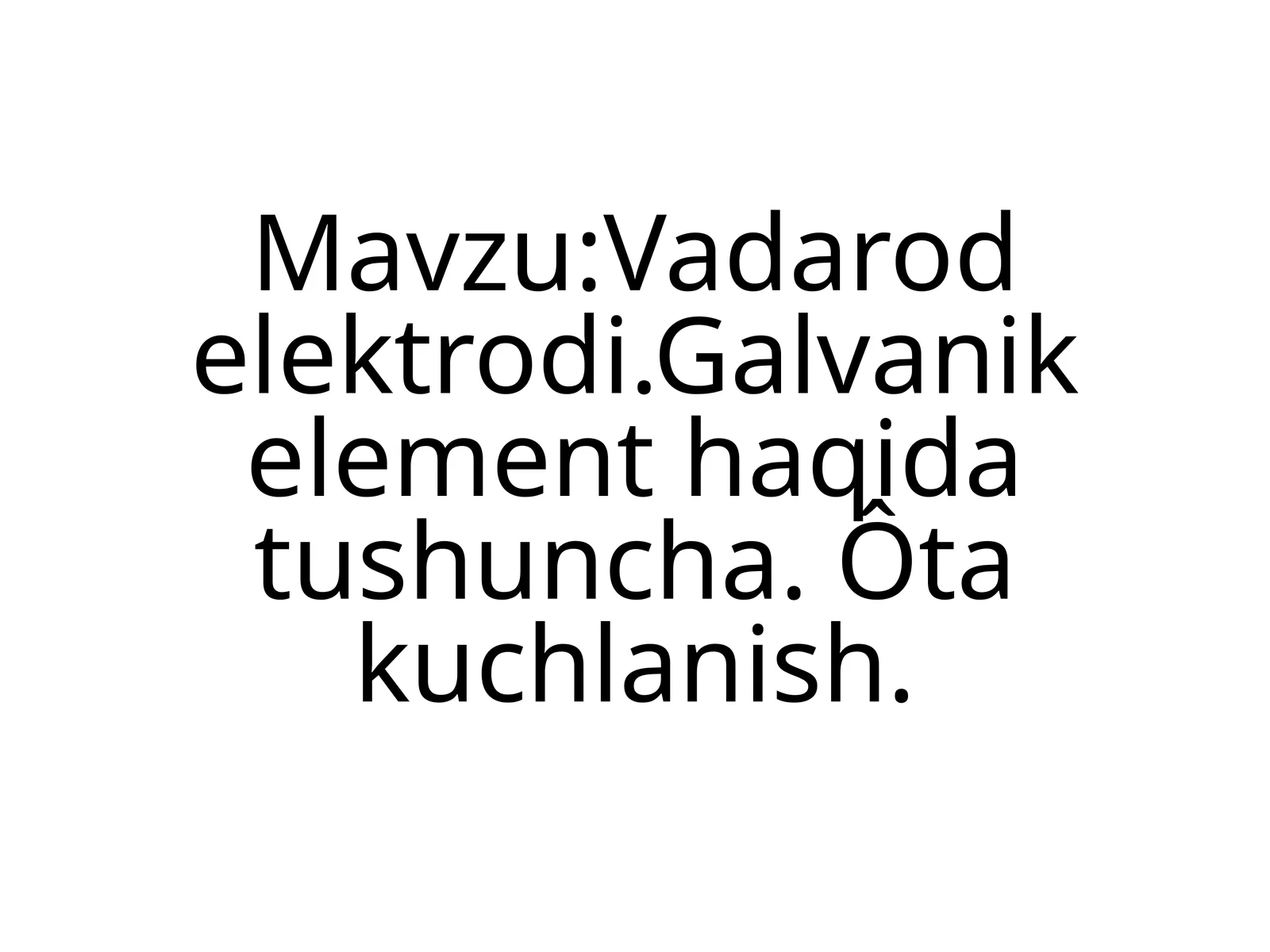 Vadarod elektrodi