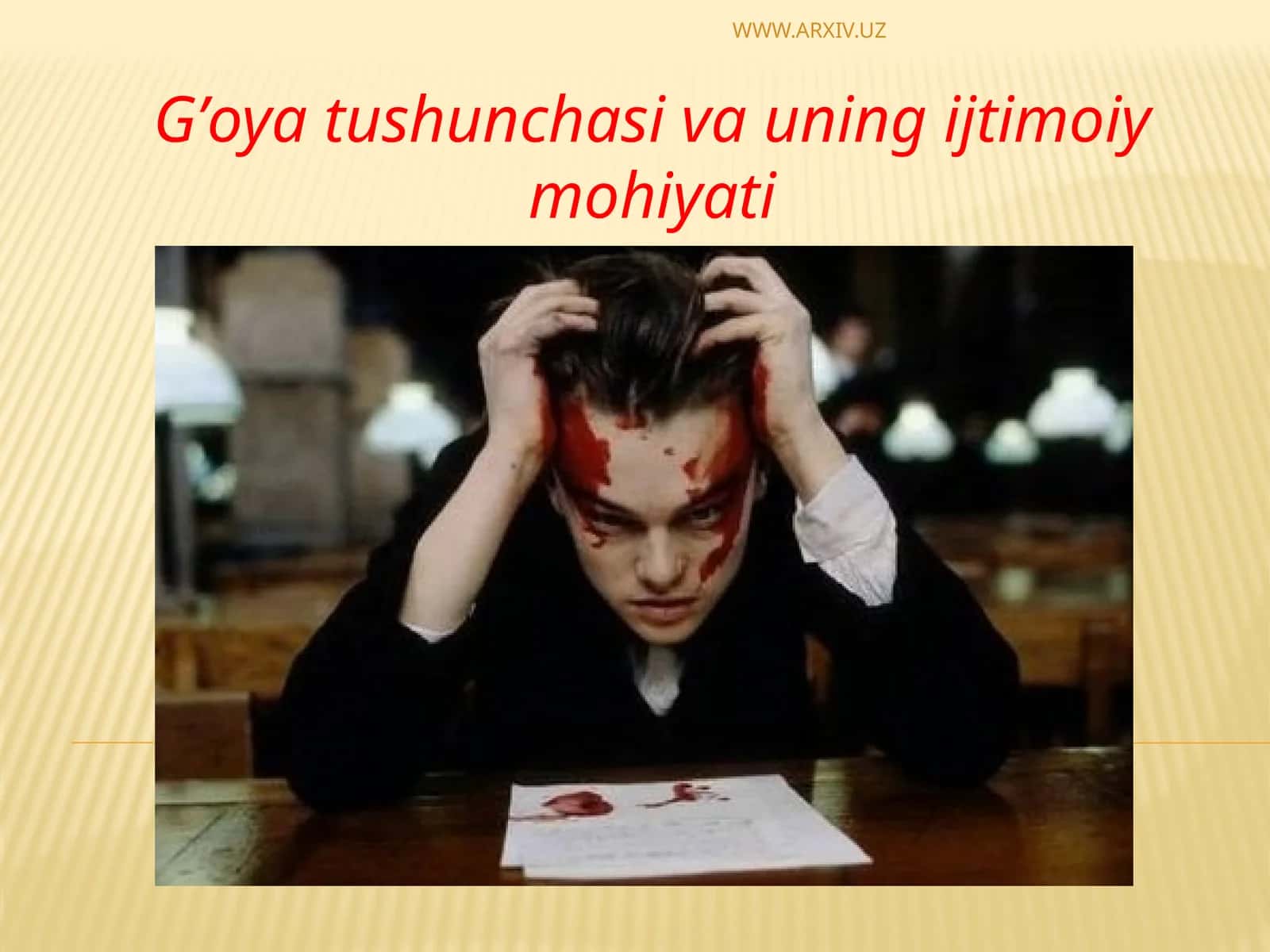 G’oya tushunchasi va uning ijtimoiymohiyati