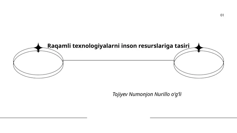 Raqamli texnologiyalarni inson resurslariga tasiri
