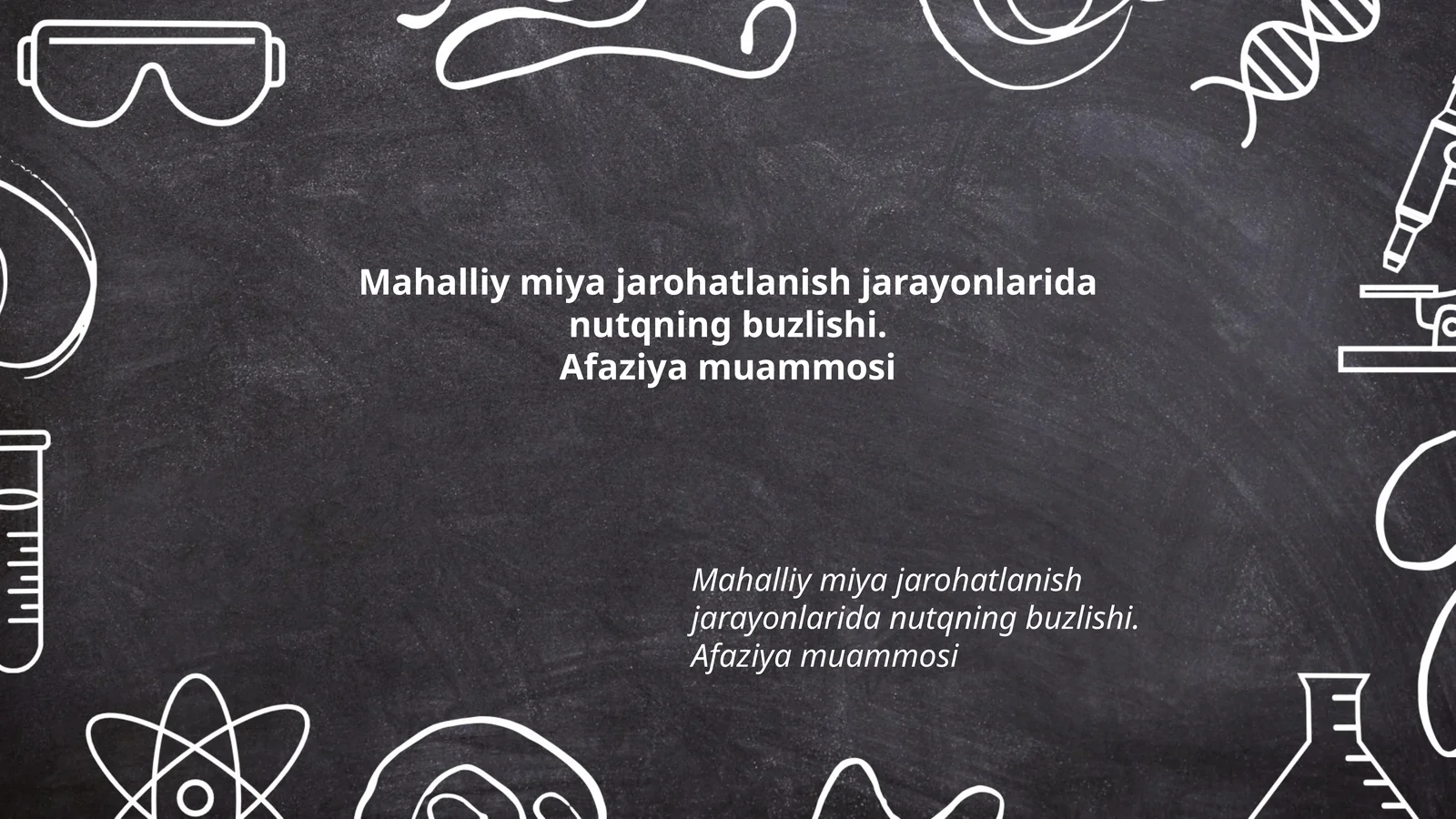Afaziya va Miya Jarohatlari