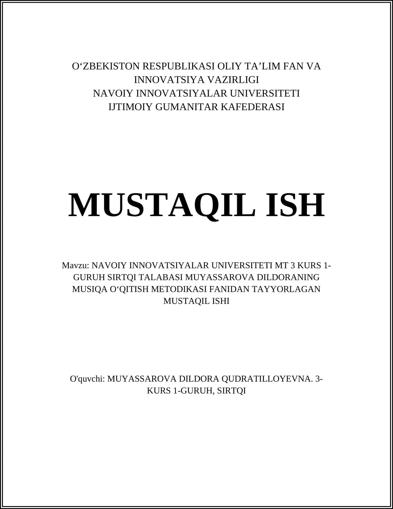 Musiqa Didaktikasi