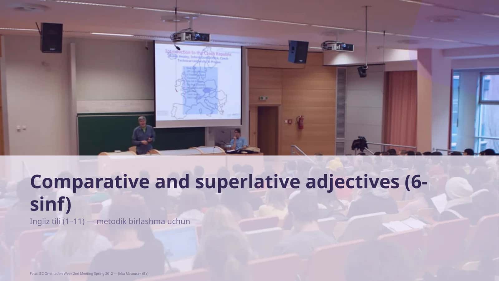 Comparative and superlative adjectives (6-sinf)