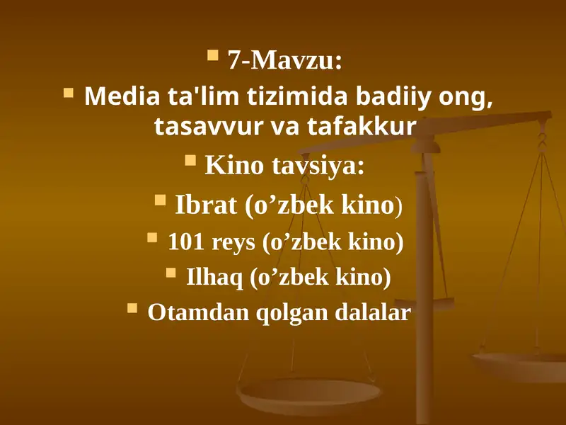 Media ta'lim tizimida badiiy ong, tasavvur va tafakkur
