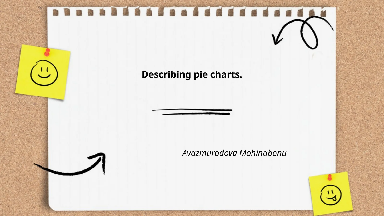 Describing pie charts