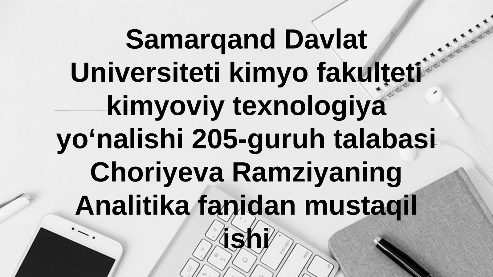 Kimyoviy texnologiya