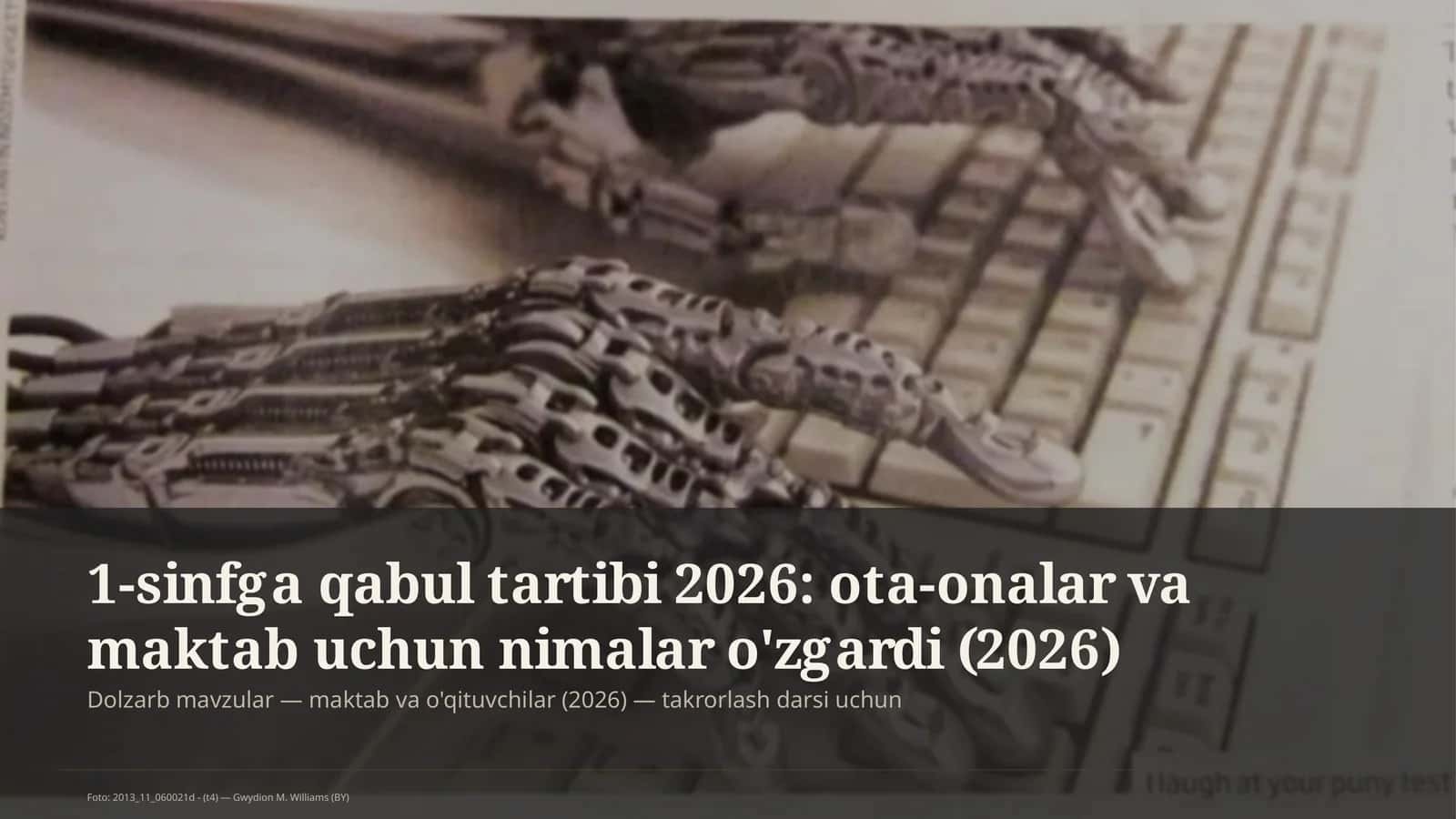 Dolzarb mavzular — maktab va o'qituvchilar