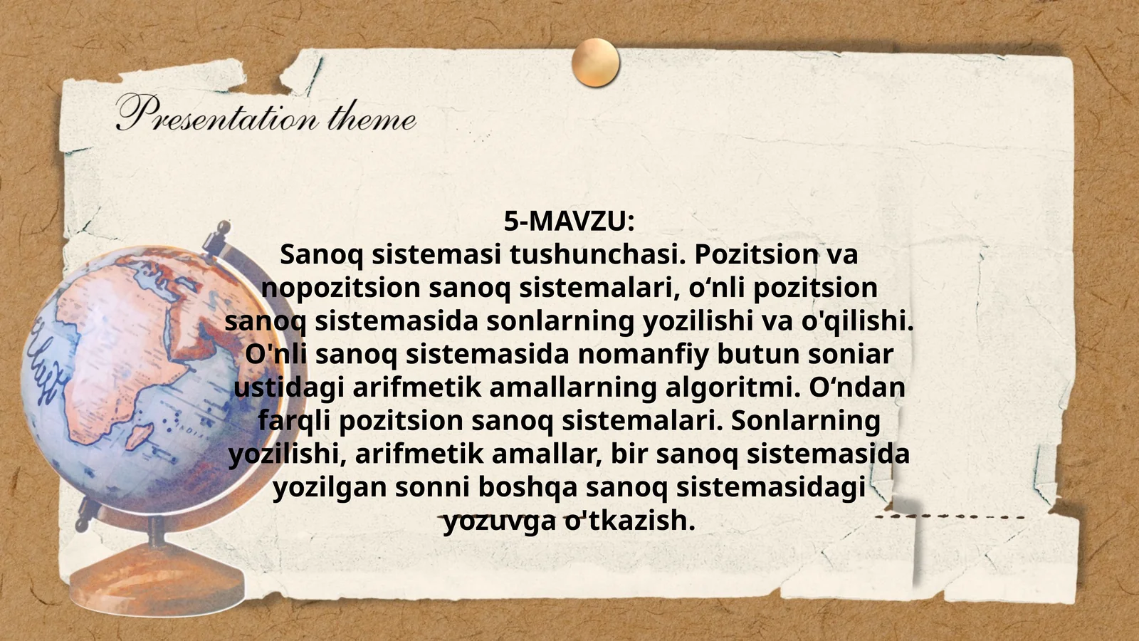 Sanoq sistemasi tushunchasi