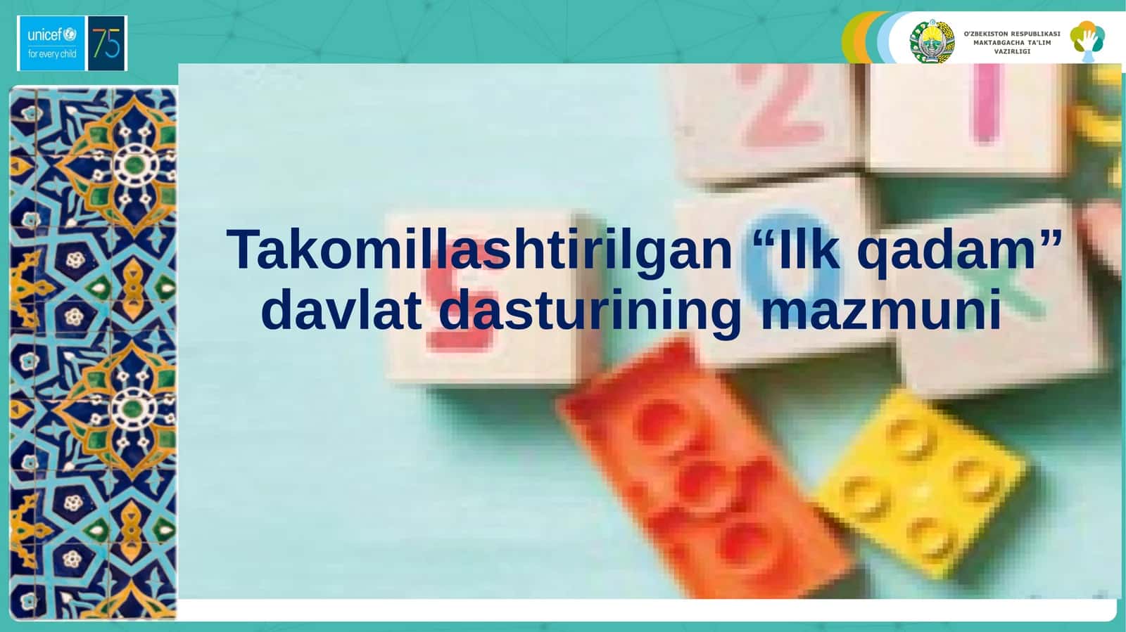 MTT pedagoglarining ehtiyojlarini o'rganish uchun UNICEF bilan birgalikda olib borilgan tadqiqotlar