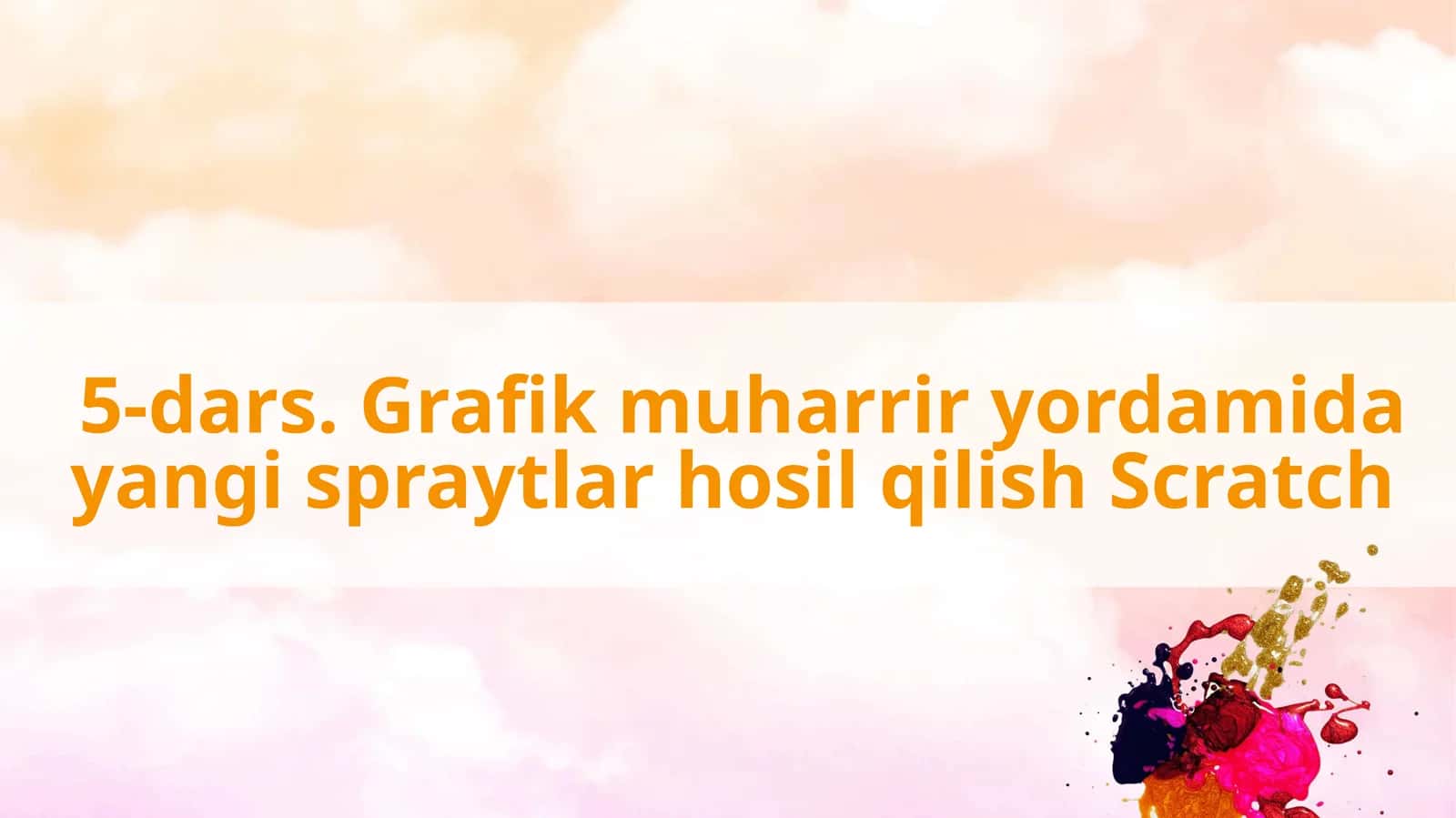 Grafik muharriri yordamida yangi spraytlar hosil qilish Scratch