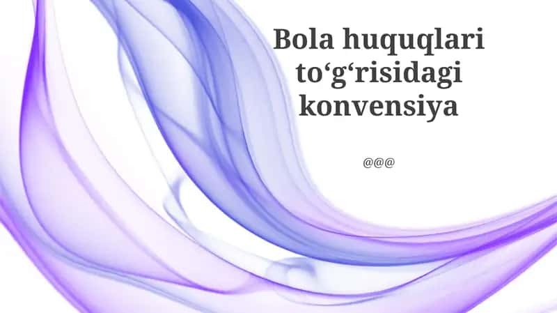 Bolalar huquqlari