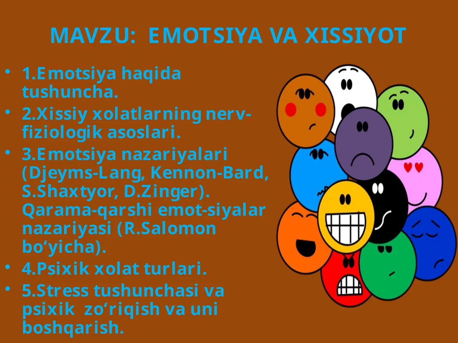 EMOTSIYA VA XISSIYOT