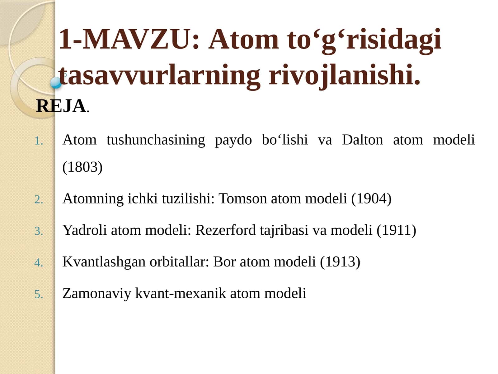 Atom modellari