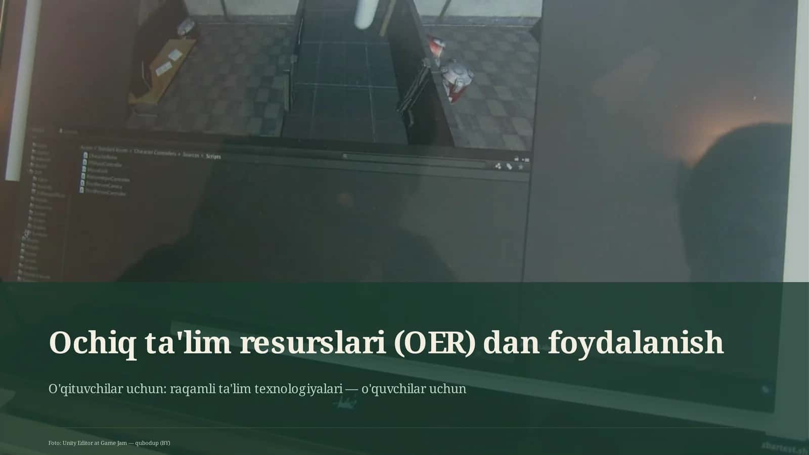 Ochiq ta'lim resurslari (OER) dan foydalanish