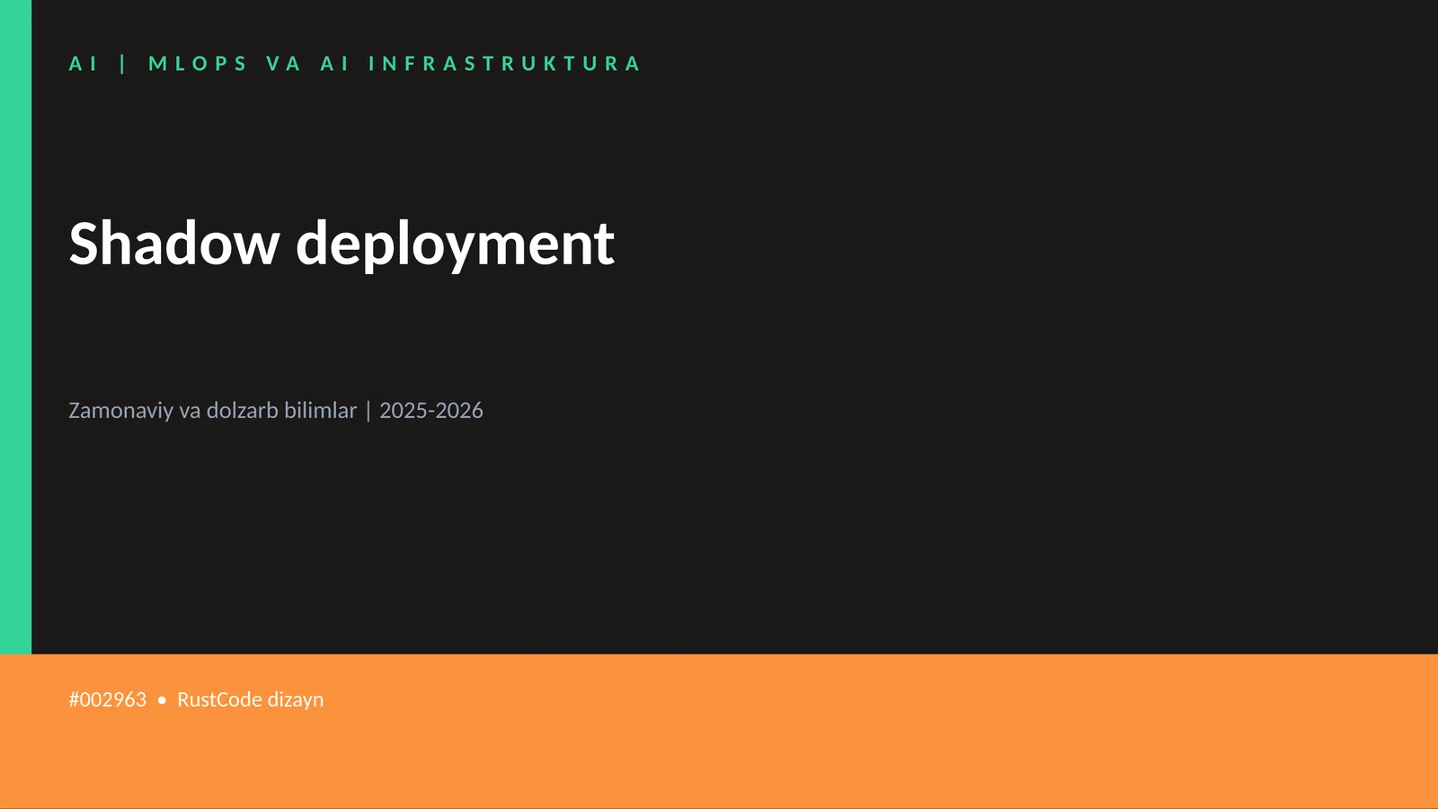 AI | MLOPS VA AI INFRASTRUKTURA