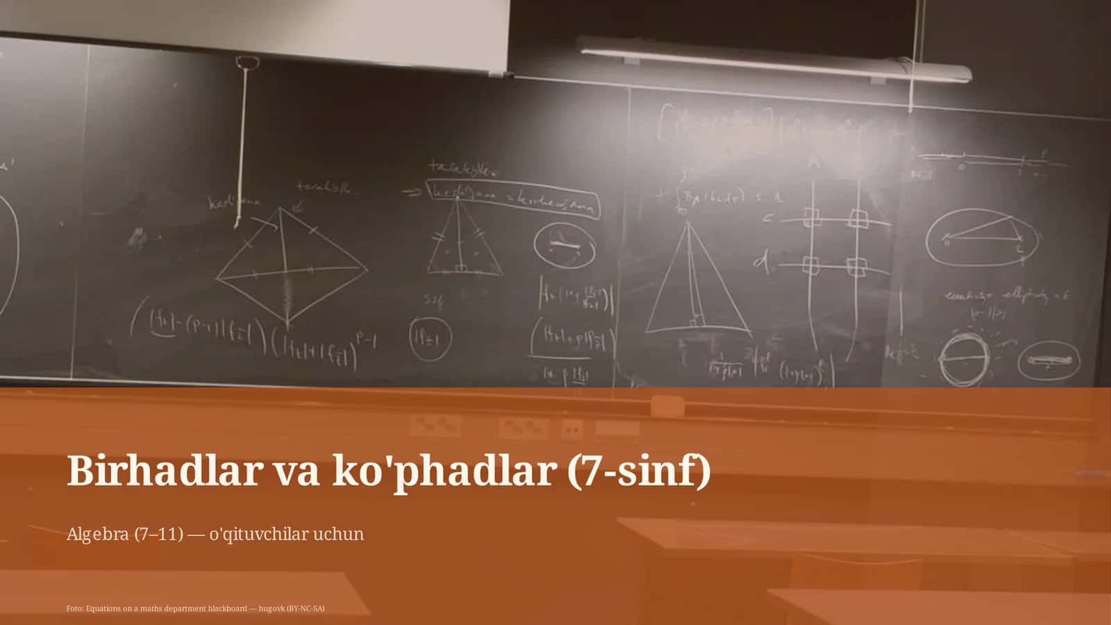Birhadlar va ko'phadlar (7-sinf)