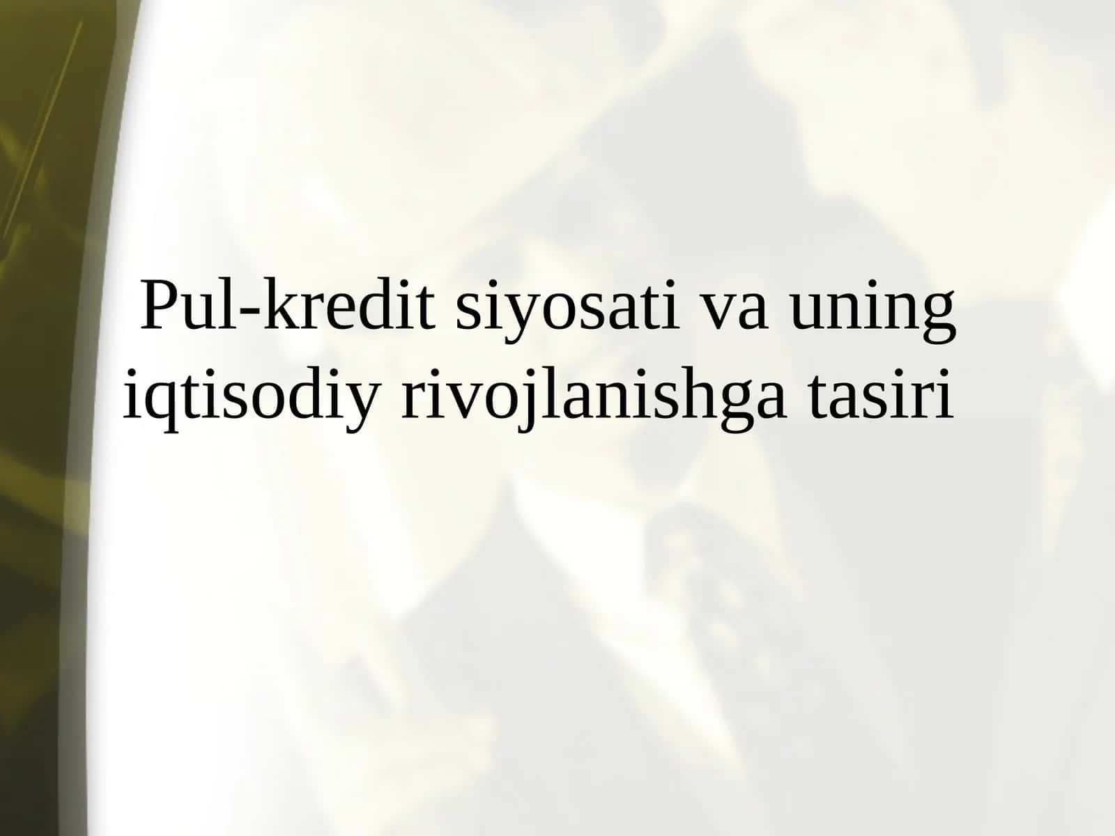 Pul-kredit siyosati