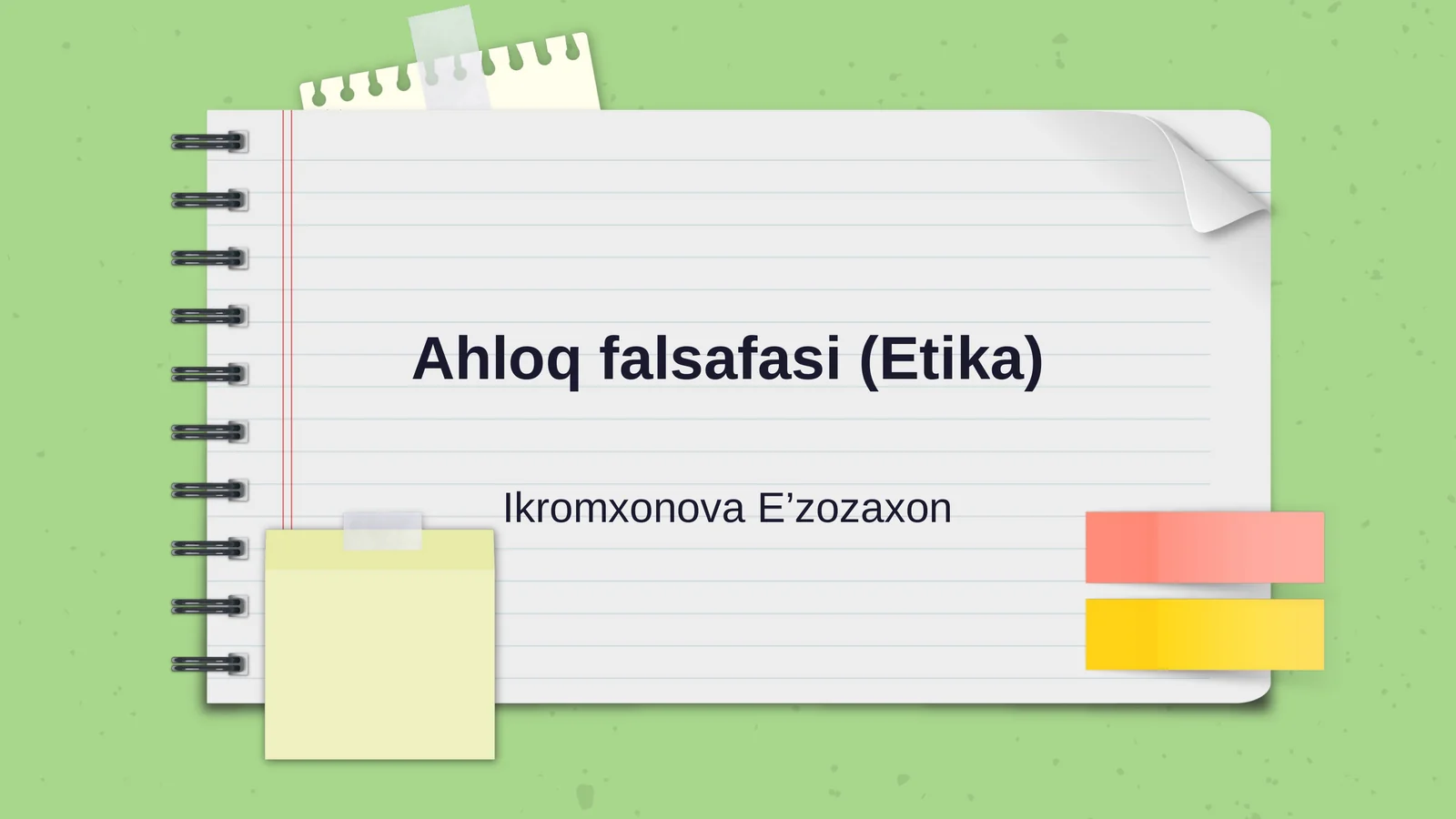 Ahloq falsafasi (Etika)