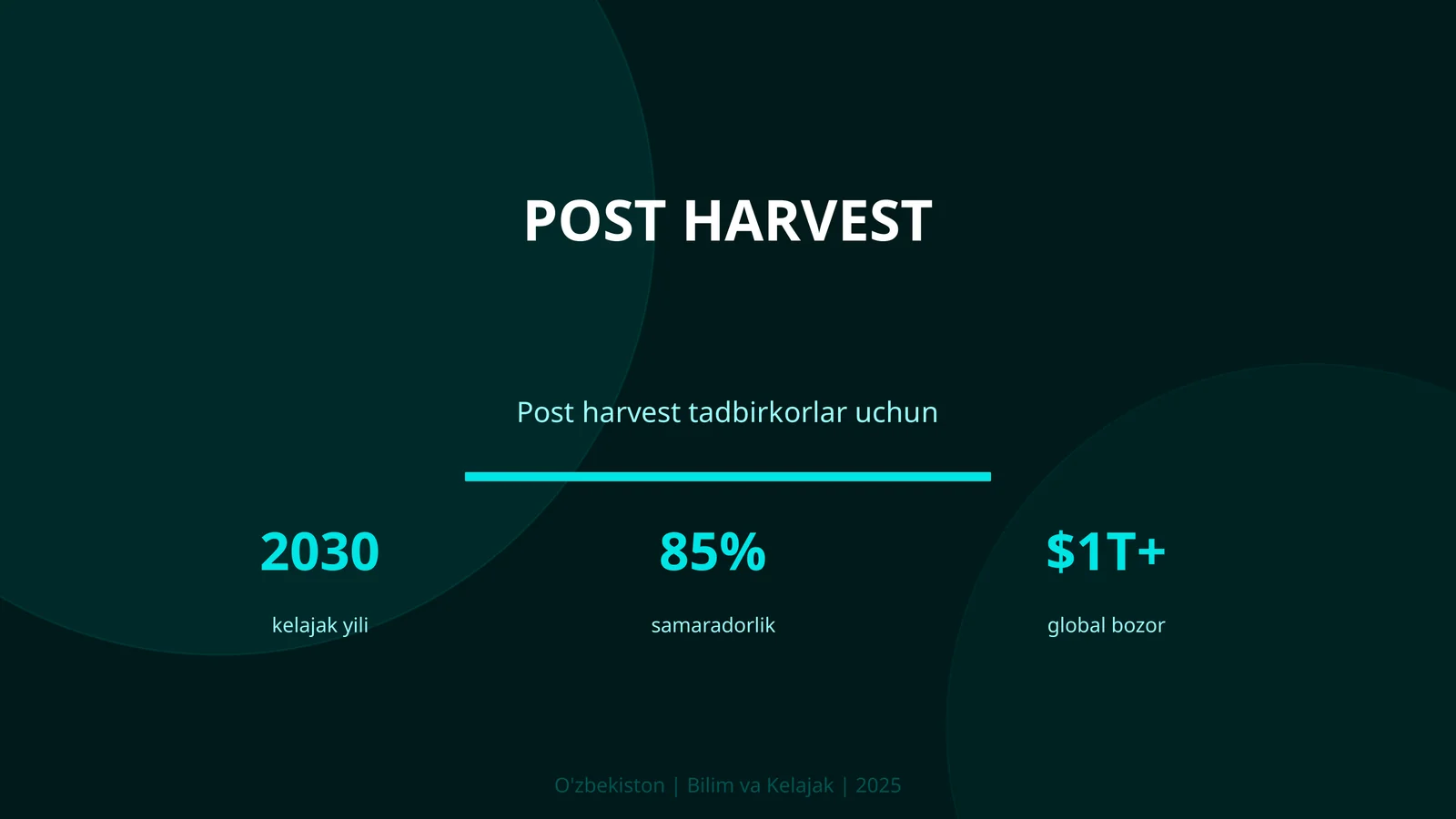 Post harvest