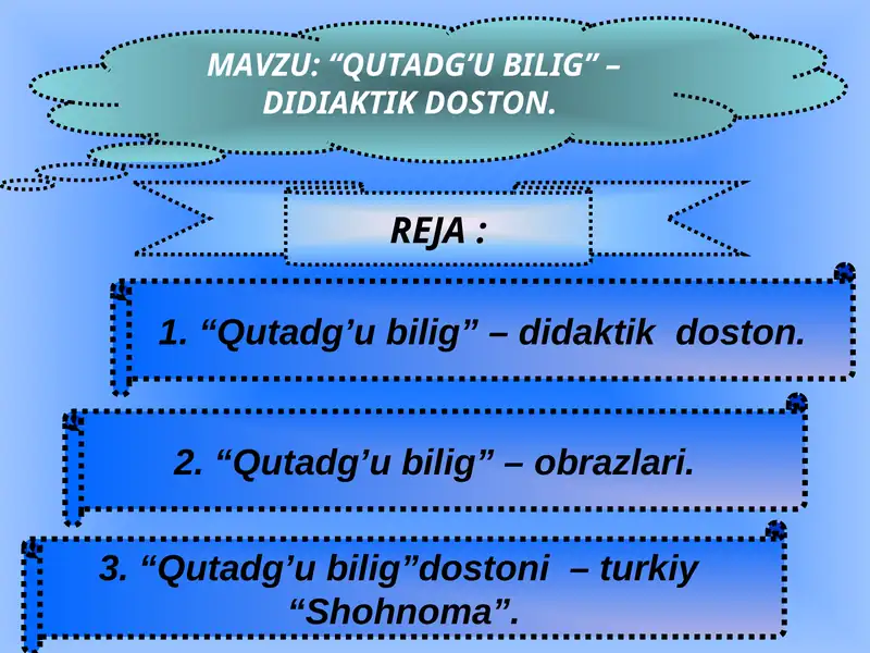 Qutadg’u bilig