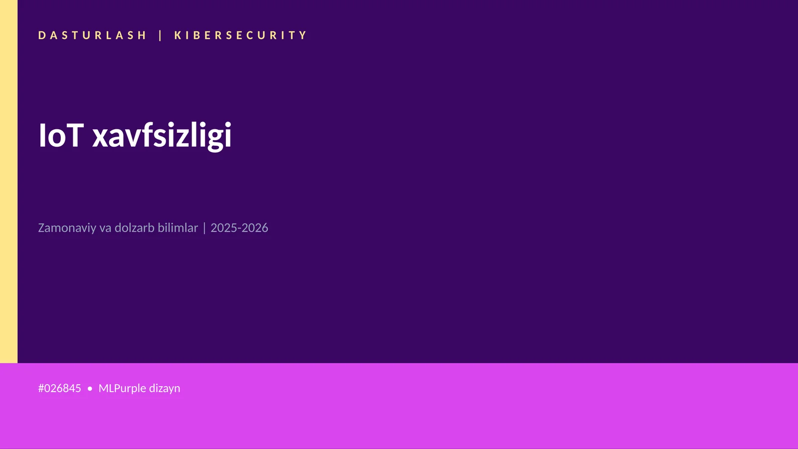IoT xavfsizligi