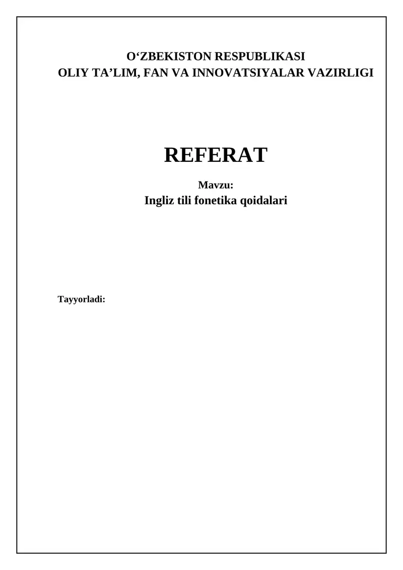 Ingliz tili fonetikasi