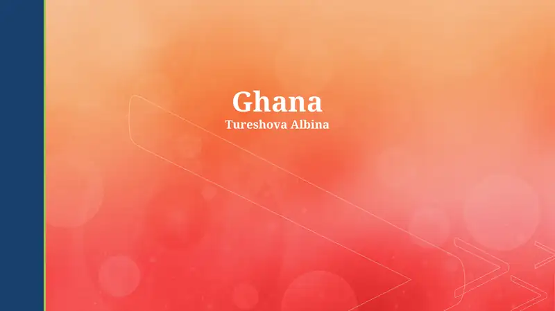 Modern Ghana: Economy & Society
