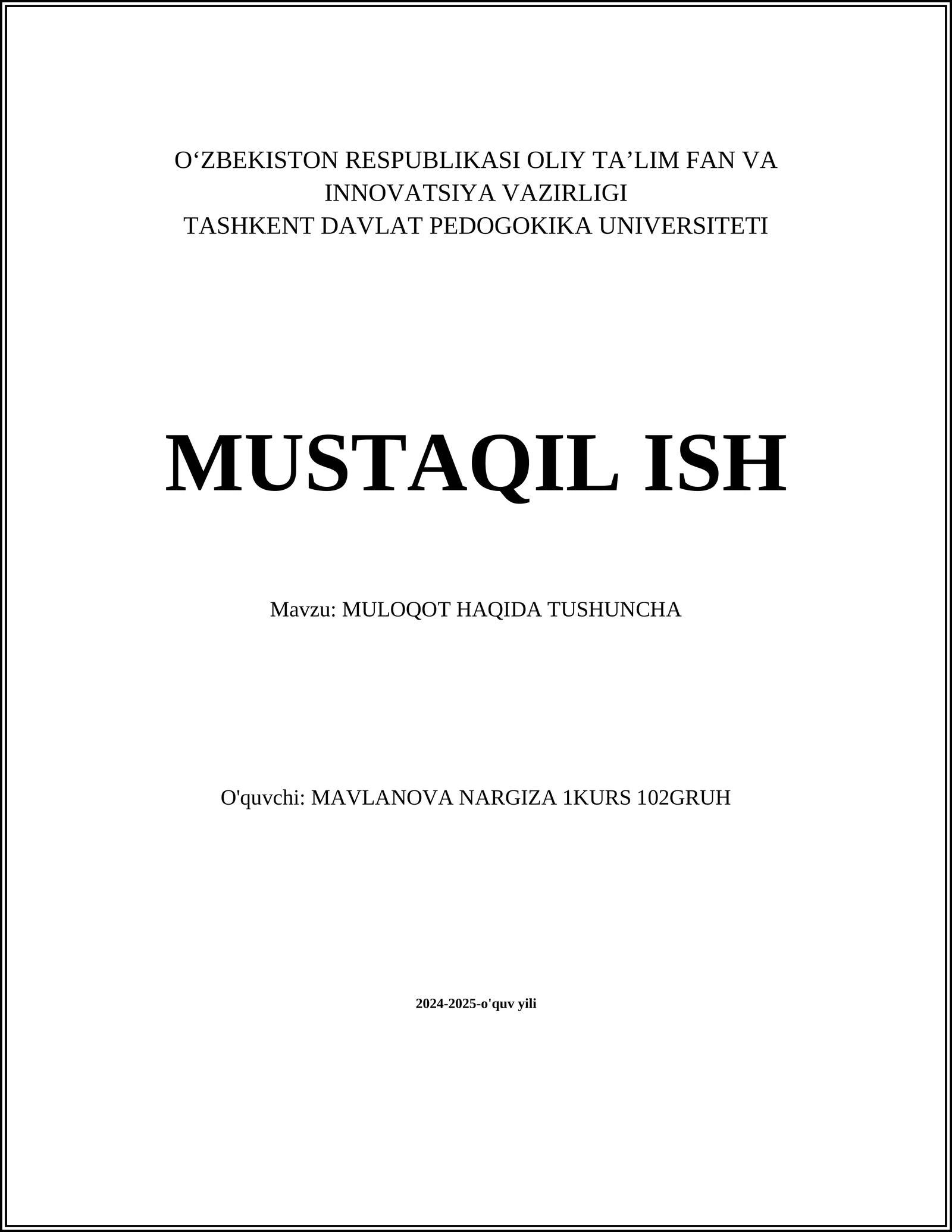 Muloqot va uning turlari